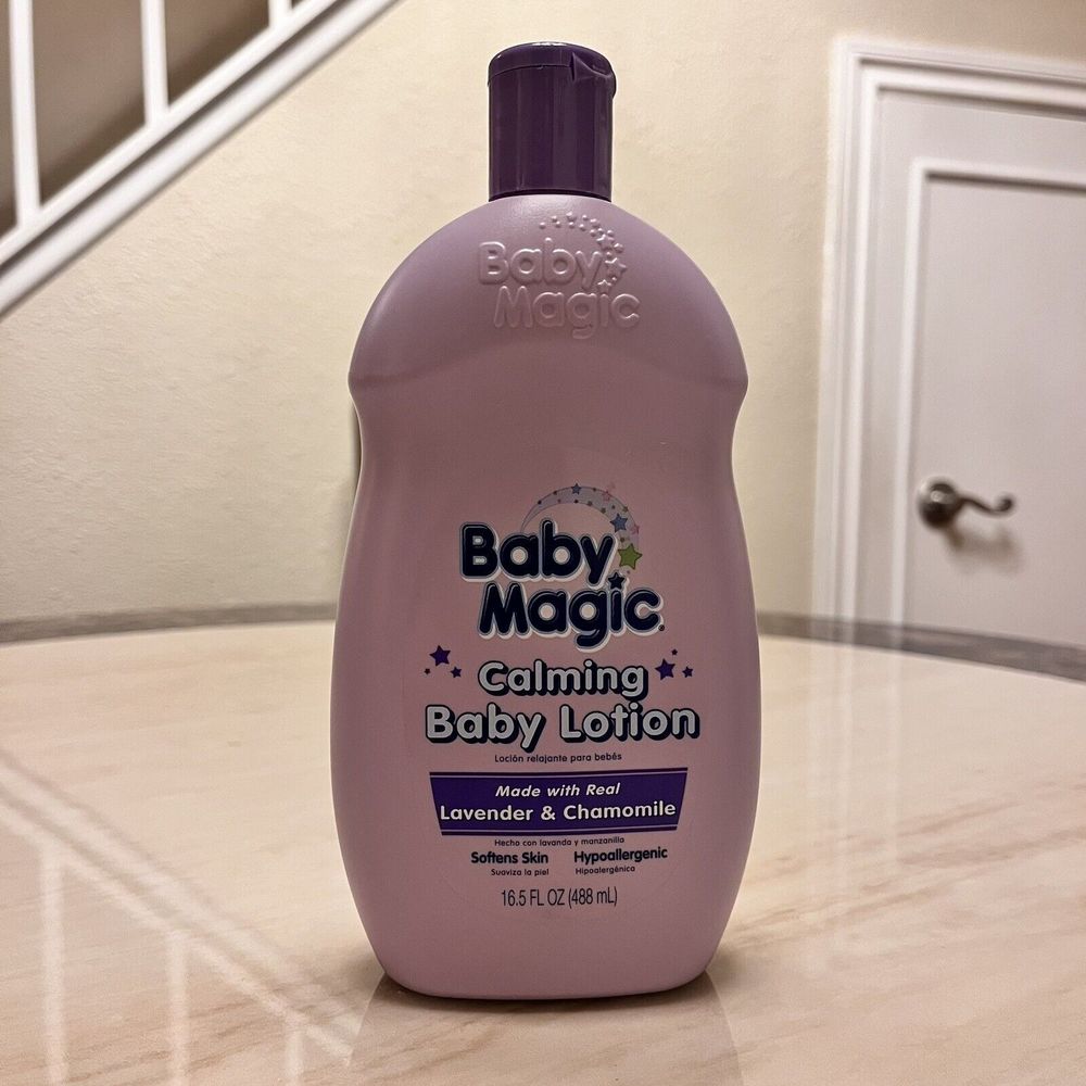 Baby Magic Calming Baby Lotion Real Lavender & Chamomile Hypoallergenic 16.5oz